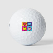 Snoep harthart Pop Art Valentijnsdag Golfballen (Voorkant)