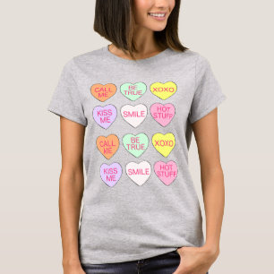 Snoep harthart Valentijn Valentijnsdag T-shirt