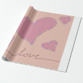 Snoep hartjes  cadeaupapier (Uitgerold)