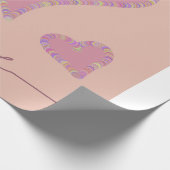 Snoep hartjes  cadeaupapier (Hoek)