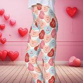 Snoep Hartjes Valentijnsdag Leggings