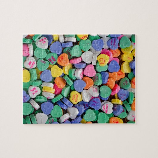 Snoep hartslag stapel legpuzzel (Horizontaal)