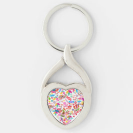 Snoep Hartvorm Design Valentijnsdag Gifts Sleutelhanger