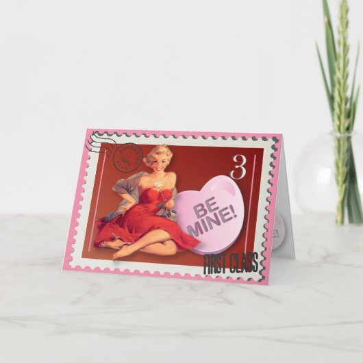 Snoep Heart BeMine! KItsch Bitsch Valentijn Kaart (Voorkant)