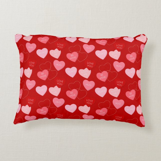 Snoep Heart Cascade Accent Kussen (Achterkant)