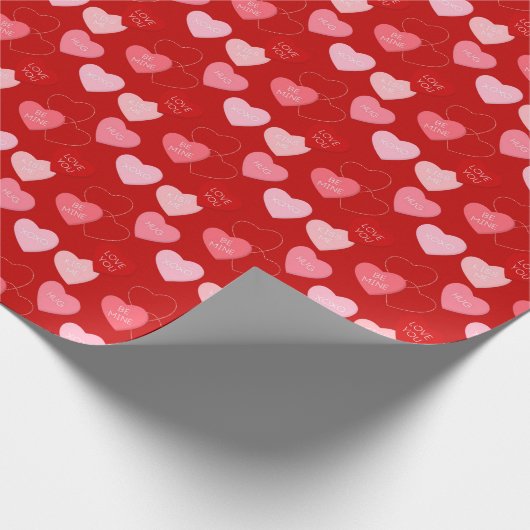 Snoep Heart Cascade Cadeaupapier (Hoek)