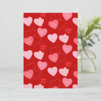 Snoep Heart Cascade Feestdagenkaart