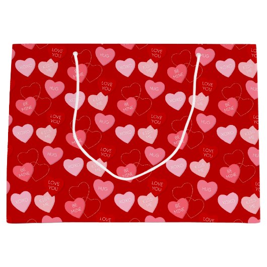 Snoep Heart Cascade Groot Cadeauzakje (Voorkant)