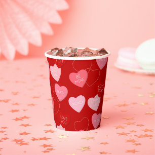 Snoep Heart Cascade Papieren Bekers