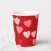 Snoep Heart Cascade Papieren Bekers (Achterkant)