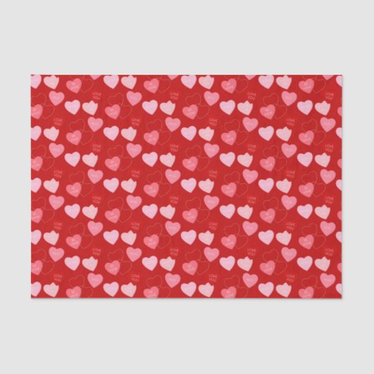 Snoep Heart Cascade Tissuepapier (Voorkant)