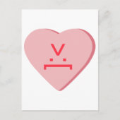 Snoep Heart - Devil Face Briefkaart (Voorkant)