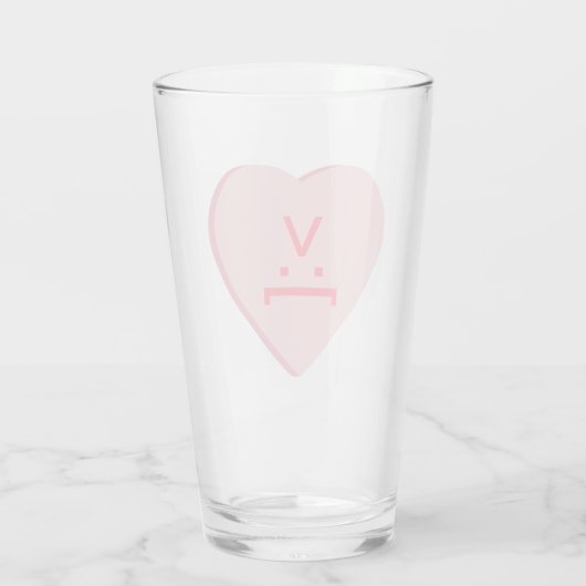 Snoep Heart - Devil Face Glas (Achterkant)