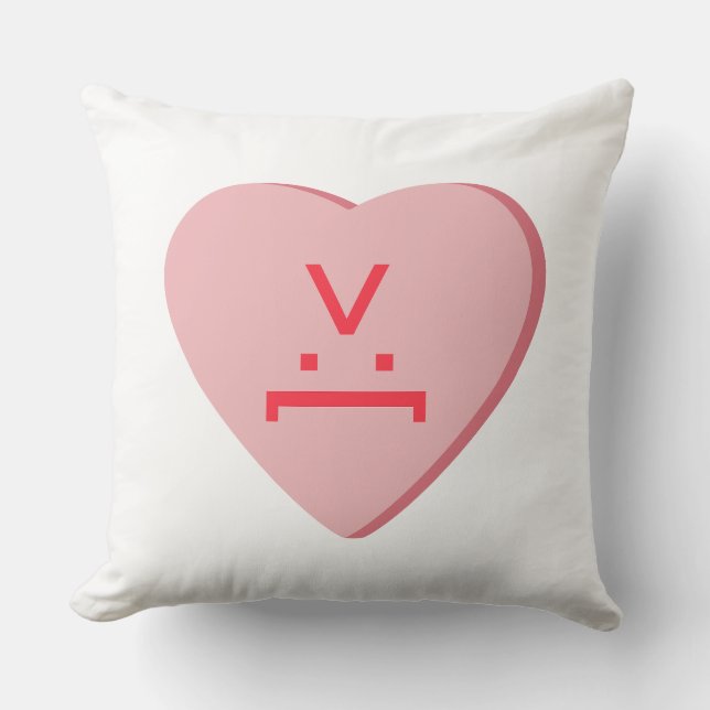 Snoep Heart - Devil Face Kussen (Voorkant)