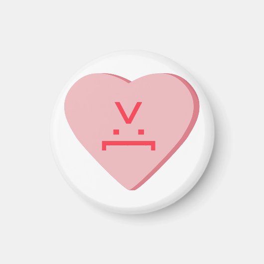 Snoep Heart - Devil Face Magneet (Voorkant)