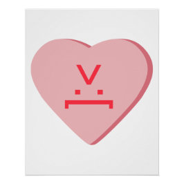 Snoep Heart - Devil Face Perfect Poster