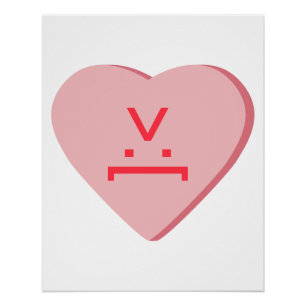 Snoep Heart - Devil Face Perfect Poster