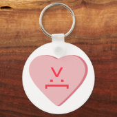 Snoep Heart - Devil Face Sleutelhanger (Achterkant)