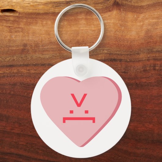 Snoep Heart - Devil Face Sleutelhanger (Voorkant)