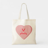 Snoep Heart - Devil Face Tote Bag (Achterkant)