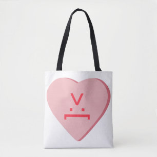 Snoep Heart - Devil Face Tote Bag