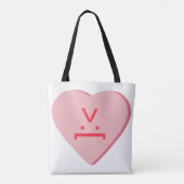 Snoep Heart - Devil Face Tote Bag (Achterkant)