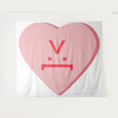 Snoep Heart - Devil Face Wandkleed (Voorkant (horizontaal))