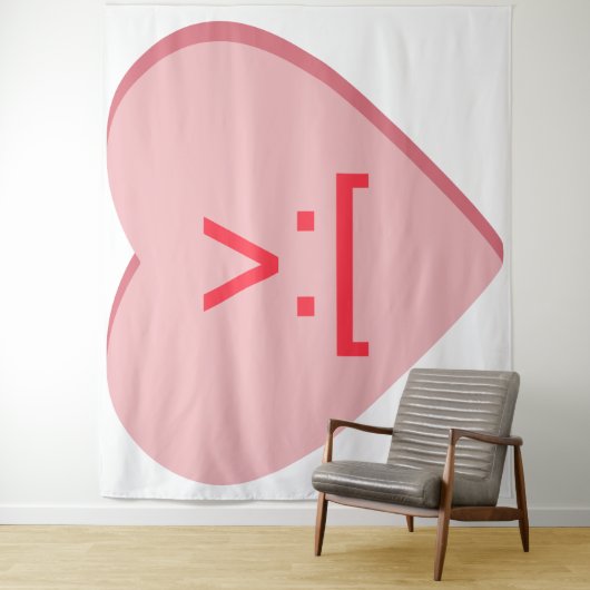 Snoep Heart - Devil Face Wandkleed (In situ)