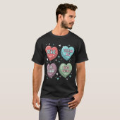Snoep Heart Galentines Singles Anti-Valentijnsdag T-shirt (Voorkant volledig)