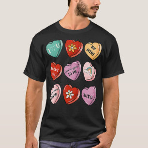 Snoep Heart Kiss Valentijnsdag Women Girls T-shirt