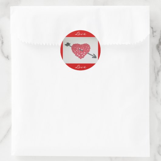 Snoep Heart Love Sticker (Tas)