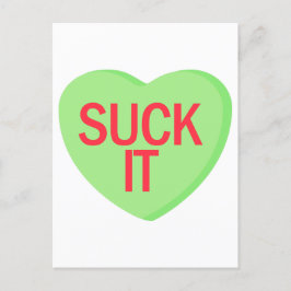 Snoep Heart - SUCK IT Briefkaart