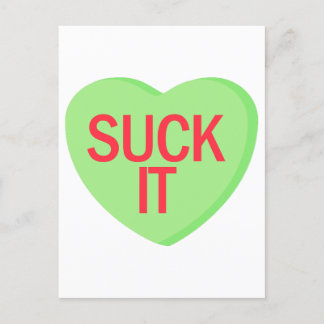 Snoep Heart - SUCK IT Briefkaart