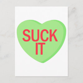 Snoep Heart - SUCK IT Briefkaart