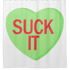 Snoep Heart - SUCK IT Douchegordijn