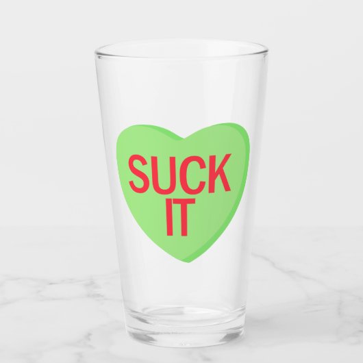 Snoep Heart - SUCK IT Glas (Voorkant)