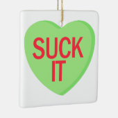 Snoep Heart - SUCK IT Keramisch Ornament (Rechts)