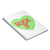 Snoep Heart - SUCK IT Notitieboek (Rechterzijde)