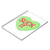 Snoep Heart - SUCK IT Notitieboek (Linkerzijde)