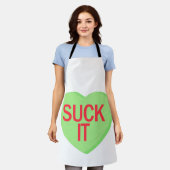 Snoep Heart - SUCK IT Schort (Gedragen)