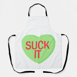 Snoep Heart - SUCK IT Schort