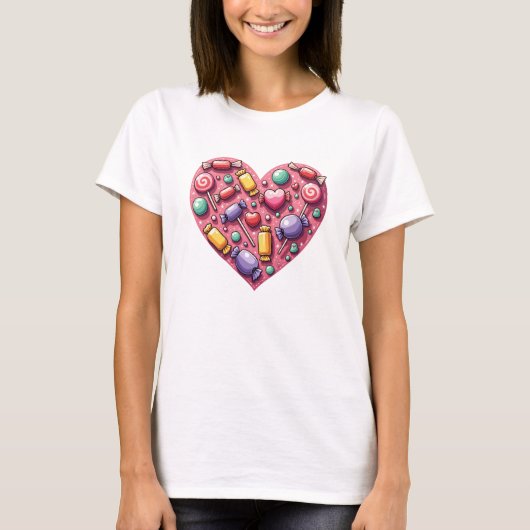 Snoep Heart T-shirt (Voorkant)