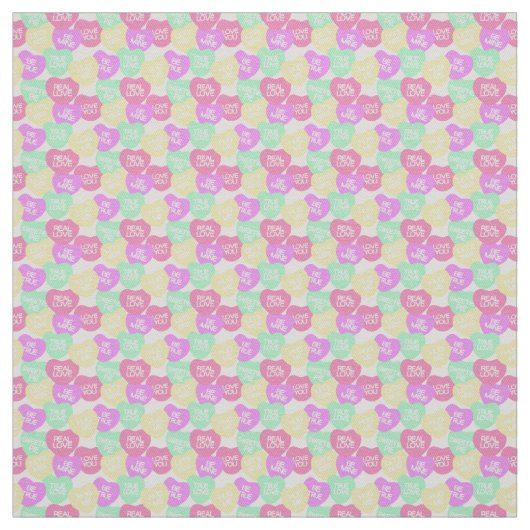 Snoep Hearts Fabric Stof (Swatch)