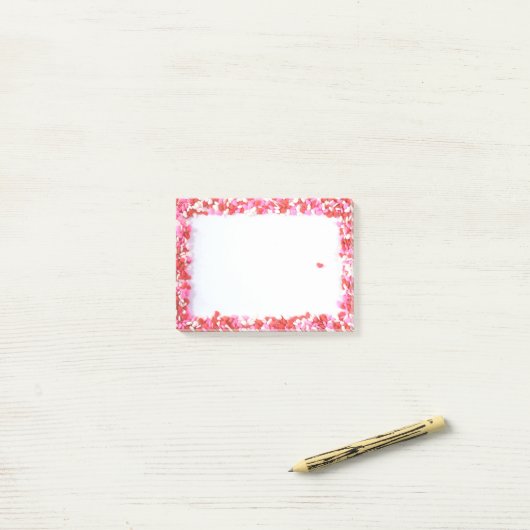 Snoep Hearts Post merkt op Post-it® Notes (Op bureau)