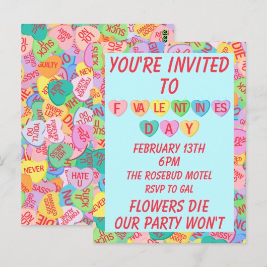 Snoep Hearts V. 2.0 Briefkaart (Voorkant / Achterkant)