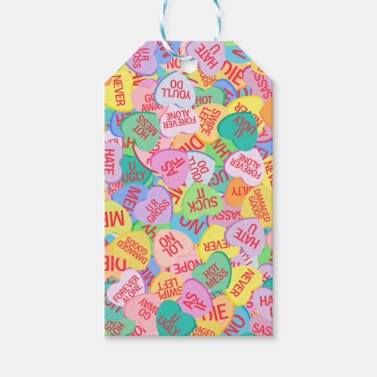 Snoep Hearts V. 2.0 Cadeaulabel (Voorkant)