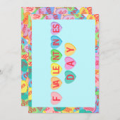 Snoep Hearts V. 2.0 Feestdagenkaart (Voorkant / Achterkant)