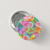 Snoep Hearts V. 2.0 Ronde Button 3,2 Cm (Voorkant /achterkant)