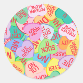 Snoep Hearts V. 2.0 Ronde Sticker