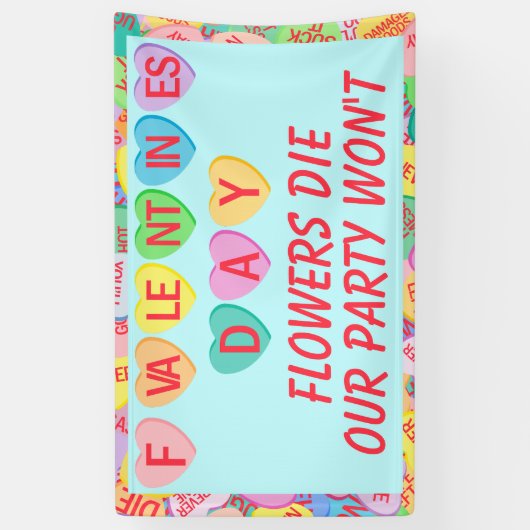 Snoep Hearts V. 2.0 Spandoek (Verticaal)